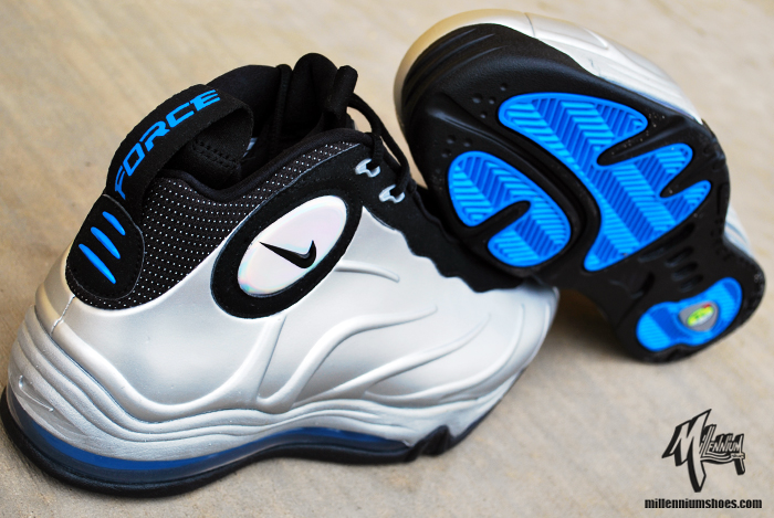 Nike Total Air Foamposite Max Metallic Silver Black Photo Blue 3