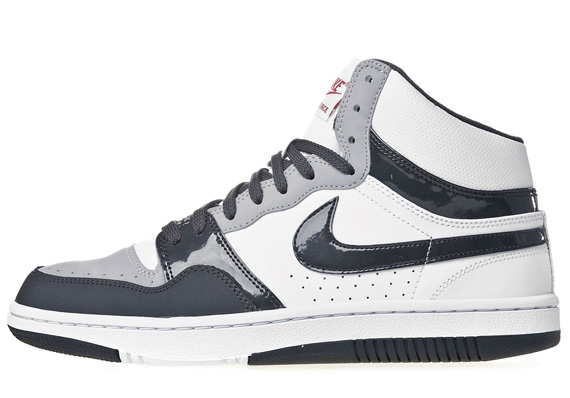 Nike Court Force High White Anthracite Wolf Grey Red Jd 06