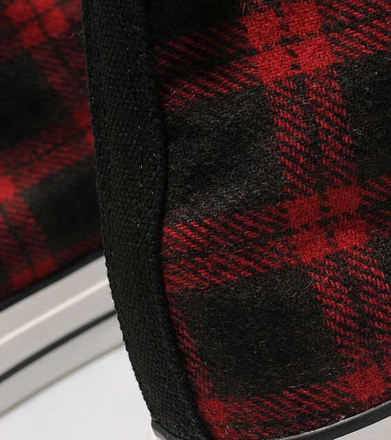 Converse All Star Hi Buffalo Tartan Black Red 02