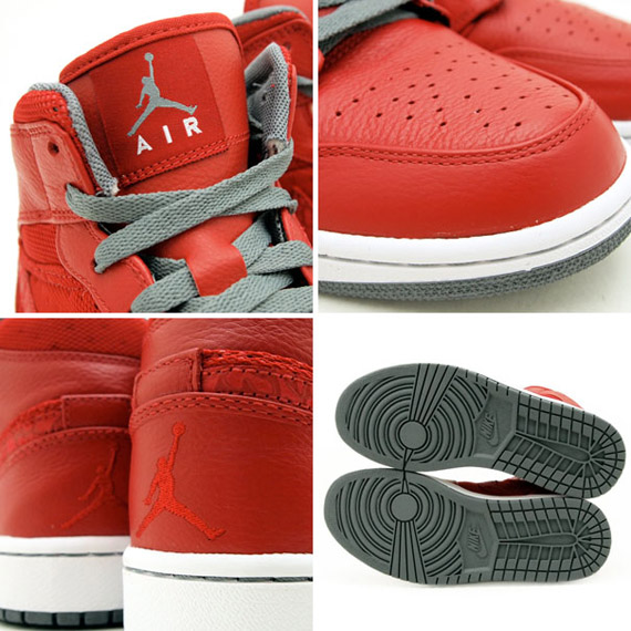 Air Jordan 1 Phat Varsity Red Cool Grey White 4