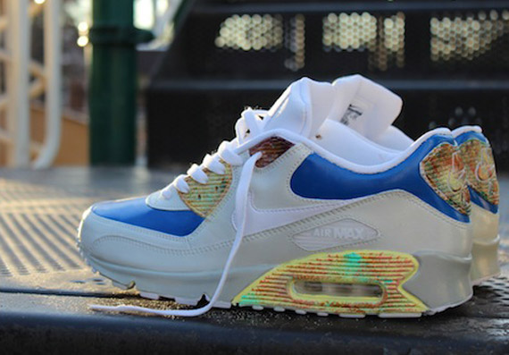 Nike Air Max 90 ‘Blue Slide Park’ Customs by FRSH Footwear