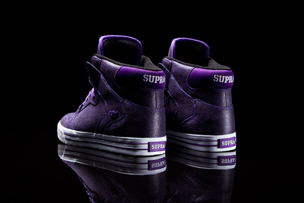 Supra Stevie Wlliams Signature Vaider Purple Cracked Leather 3