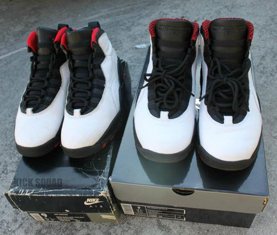Air Jordan X Chicago Og Vs Retro Comparison 1