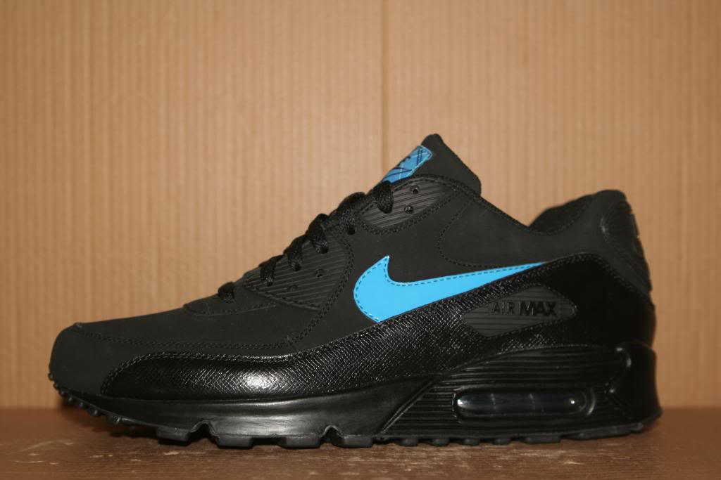 Nike Air Max 90 Black Blue Glow Sample Ebay 02