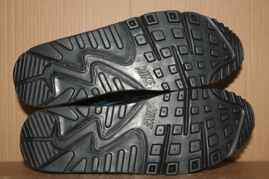 Nike Air Max 90 Black Blue Glow Sample Ebay 06