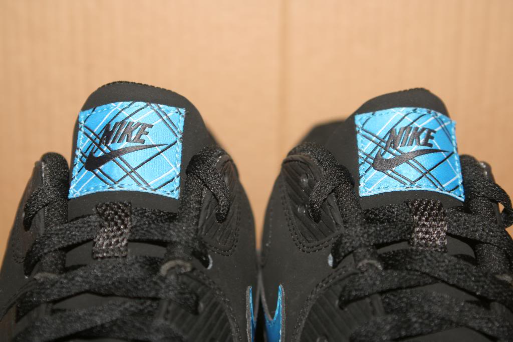 Nike Air Max 90 Black Blue Glow Sample Ebay 07