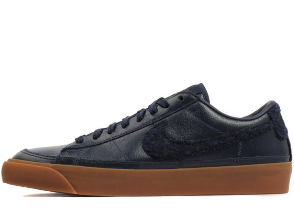 Nike Blazer Low Wool Swoosh Pack Navy Gum 1