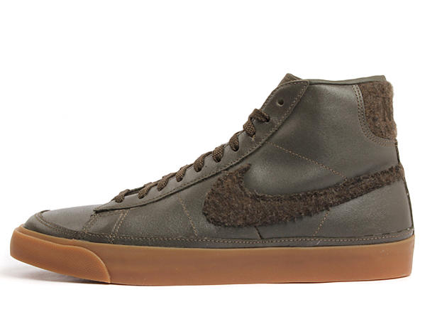 Nike Blazer Mid Wool Swoosh Pack Olive Gum 1