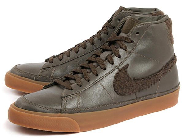 Nike Blazer Mid Wool Swoosh Pack Olive Gum 2