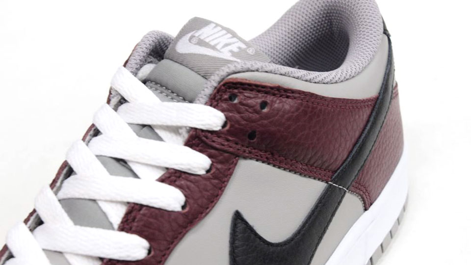 Nike Dunk Low Burgundy Grey Black 1