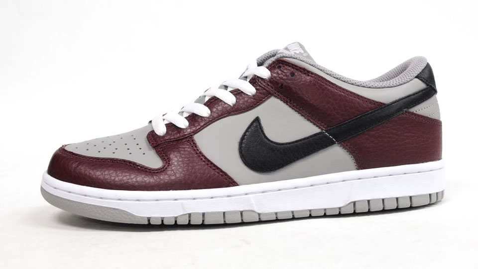 Nike Dunk Low Burgundy Grey Black 2