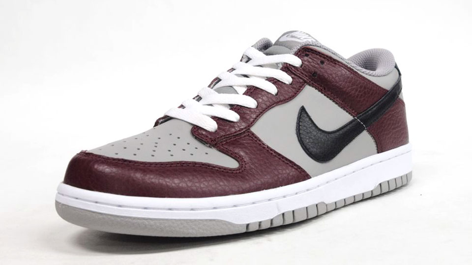 Nike Dunk Low Burgundy Grey Black 3