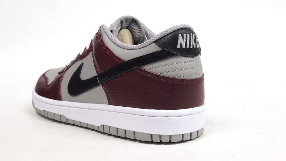 Nike Dunk Low Burgundy Grey Black 4