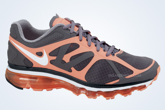 Nike Wmns Air Max 2012 Cool Grey White Bright Mango 2