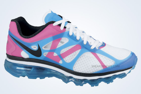 Nike Wmns Air Max 2012 White Current Blue Pink Flash 2