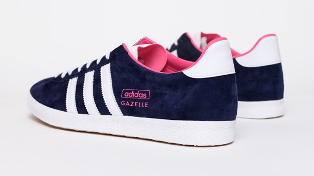 Adidas Originals Gazelle Og Marine Blue Rose 10