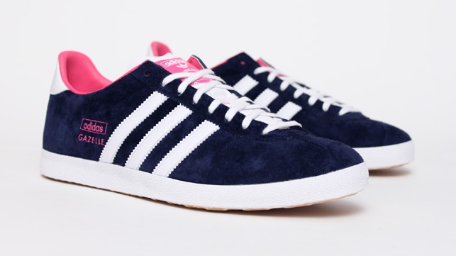 Adidas Originals Gazelle Og Marine Blue Rose 9