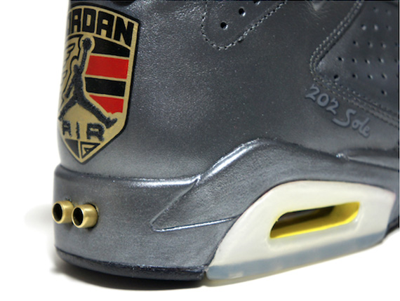 Air Jordan VI 'Porsche 911 Agate Metallic Silver' Customs By C2