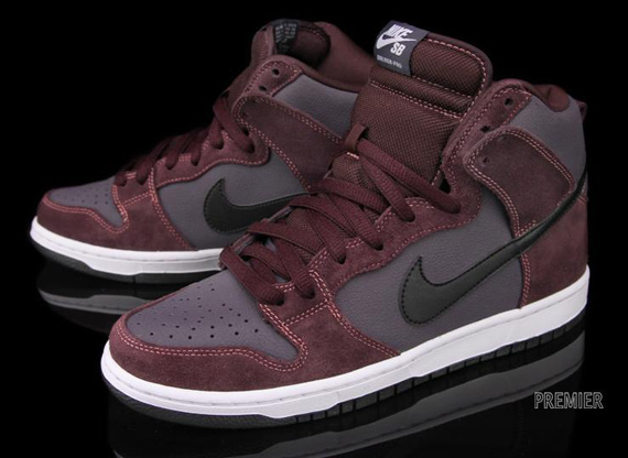 Nike Sb Dunk High Deep Burgandy Black April 2012 4