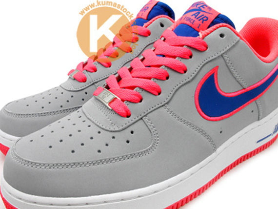 Nike Air Force 1 Low Grey Hot Pink Royal 2