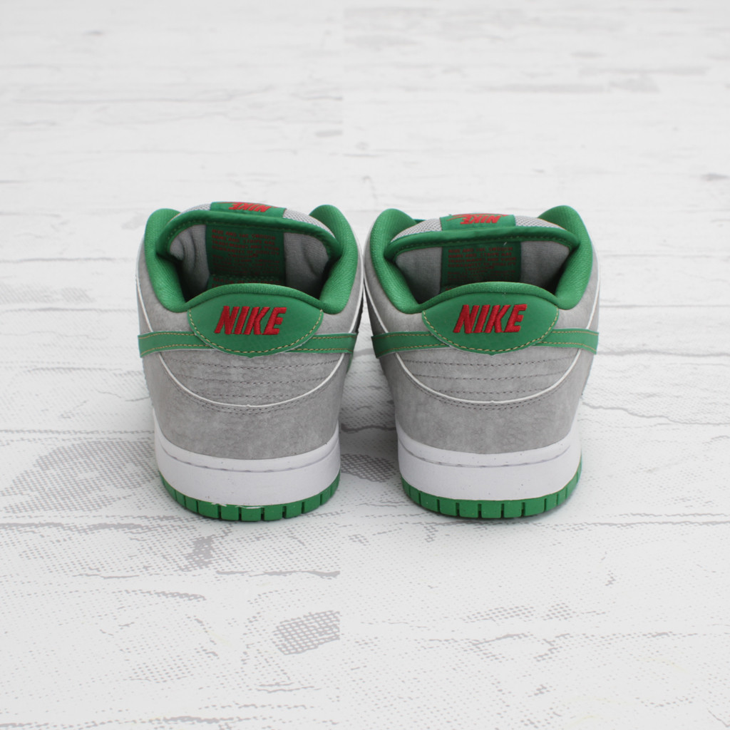 Nike Sb Dunk Low Premium Matte Silver Classic Green Varsity Red 5