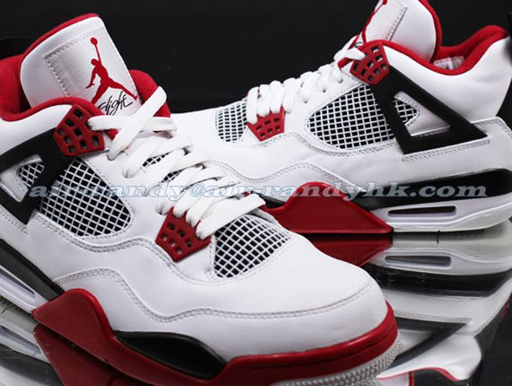 Air Jordan IV Retro - White - Varsity Red - Black