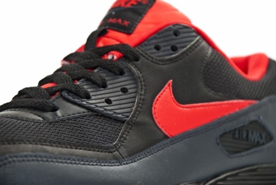 Nike Air Max 90 - Black - Grey - University Red