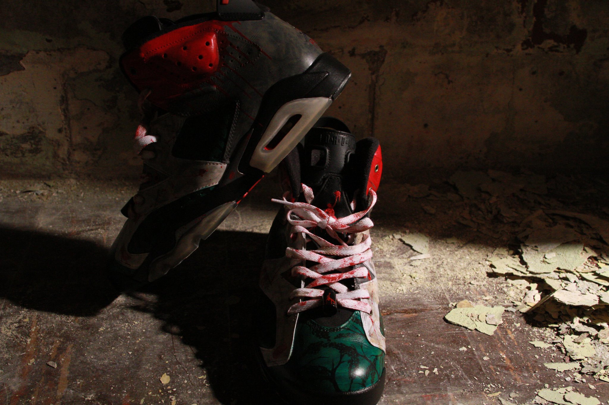 Air Jordan Vi Jason Vorhees Customs By El Cappy 5
