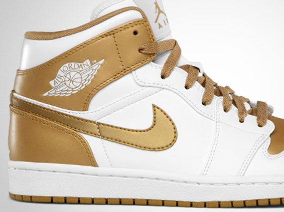 Air Jordan 1 Phat - White - Metallic Gold