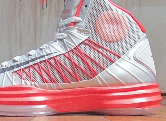 Nike Hyperdunk+ "Sport Pack" - Pure Platinum - Bright Crimson