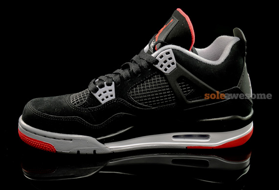 Air Jordan Iv Black Varsity Red White 10