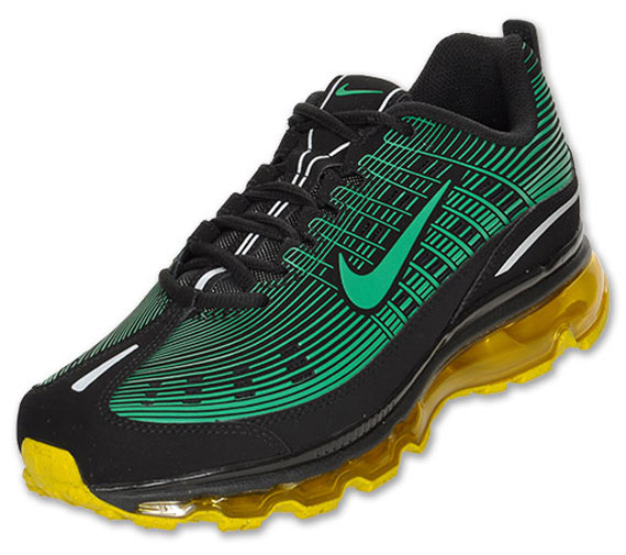 Nike Air Max 2006 Leather Black Storm Green Speed Yellow 3