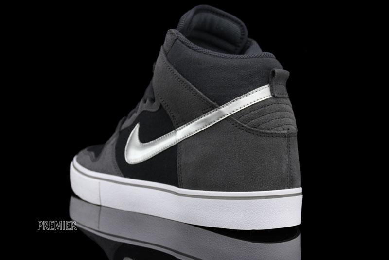Nike Dunk High Lr Anthracite Black Metallic Silver 5