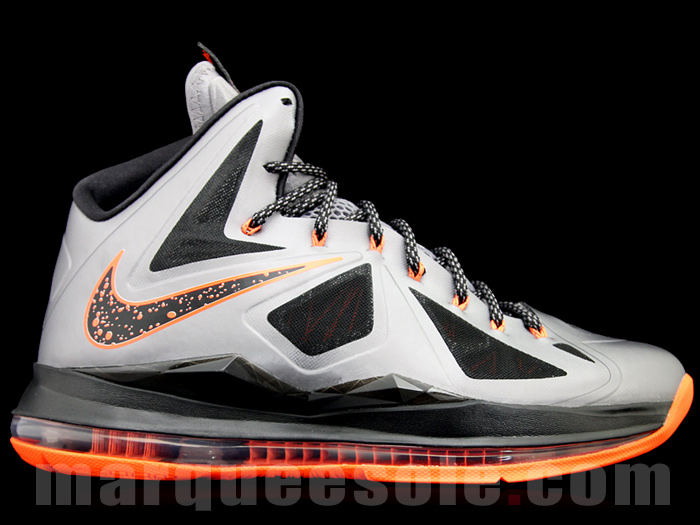 Nike Lebron X Silver Orange 02