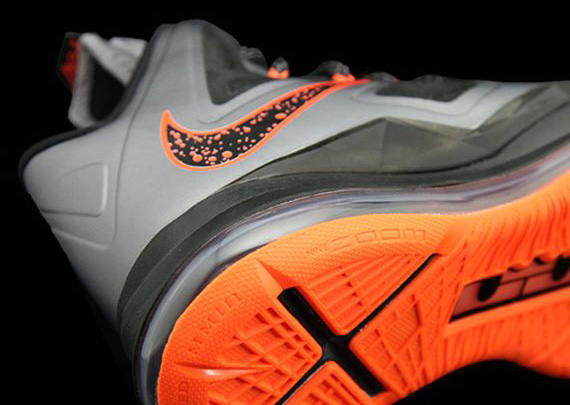 Nike LeBron X - Silver - Orange