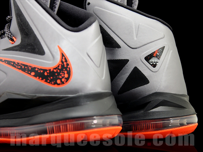 Nike Lebron X Silver Orange 07