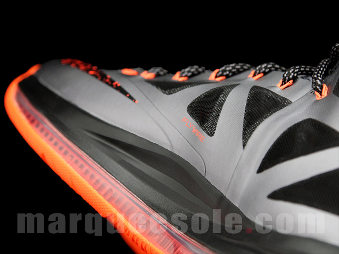 Nike Lebron X Silver Orange 09