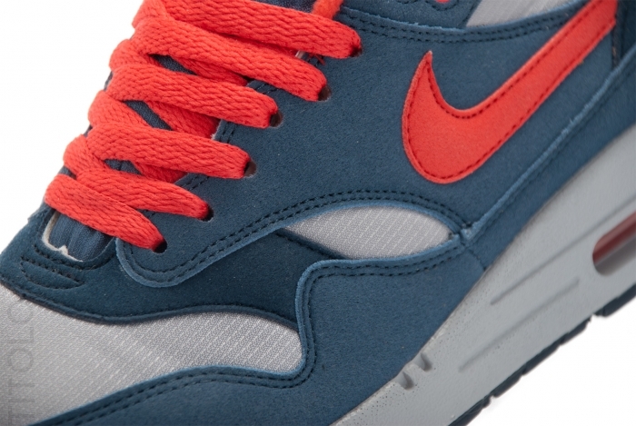 Nike Wmns Air Max 1 Wolf Grey Sunburst Utility Blue 2