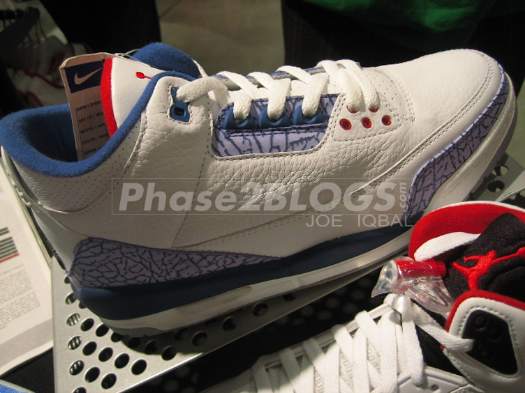 Air Jordan Iii True Blue Unreleased Sample