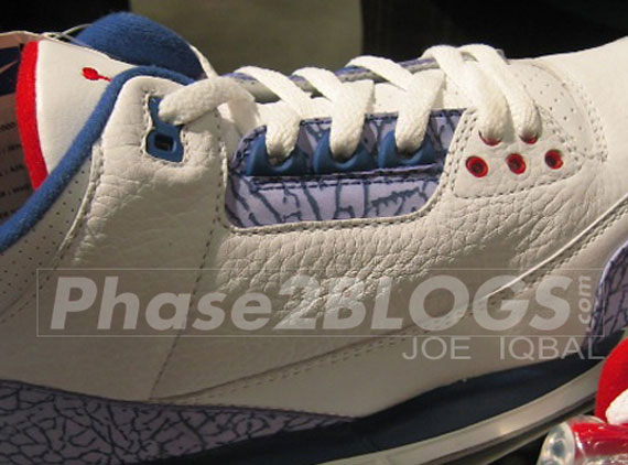 Air Jordan III "True Blue" - Unreleased 2000 Sample