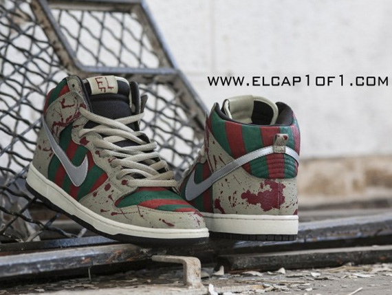 Nike Dunk High Freddy Krueger Custom2