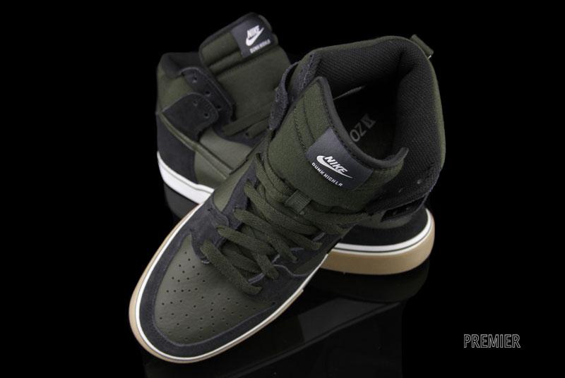 Nike Dunk High Lr Black Gum Medium Brown White Sequoia 6