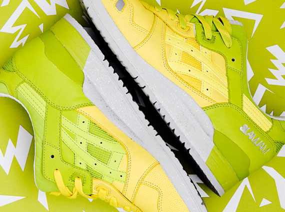 Slam Jam x Asics Gel Lyte III – Green – Yellow