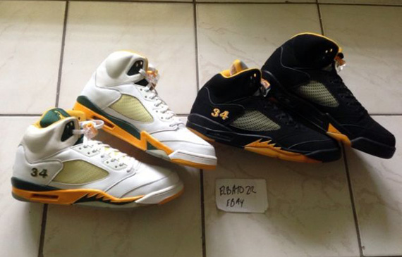 Air Jordan V Ray Allen Sonics Home Away Set