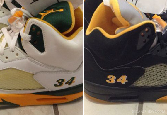 Air Jordan V - Ray Allen Seattle Sonics PE Set on eBay