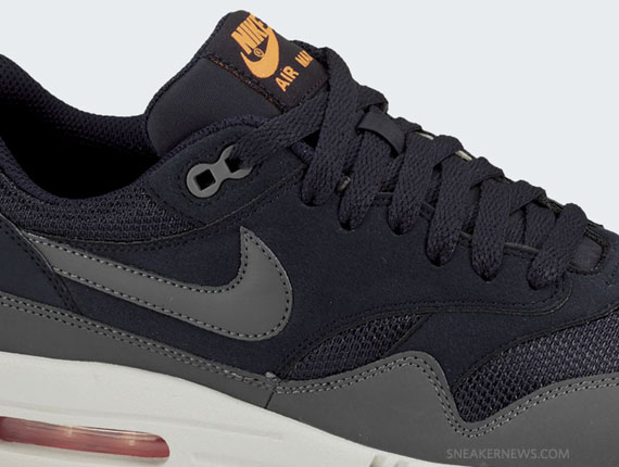Nike Air Max 1 Essential - Dark Obsidian - Dark Grey - Total Orange