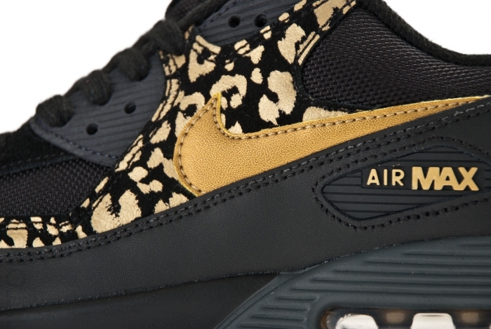 Nike Wmns Air Max 90 Black Gold Leopard 3
