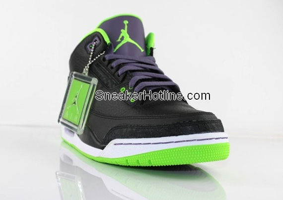 Air Jordan Iii Retro Black Purple Green 3