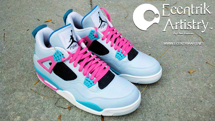 Air Jordan Iv South Beach Customs 4