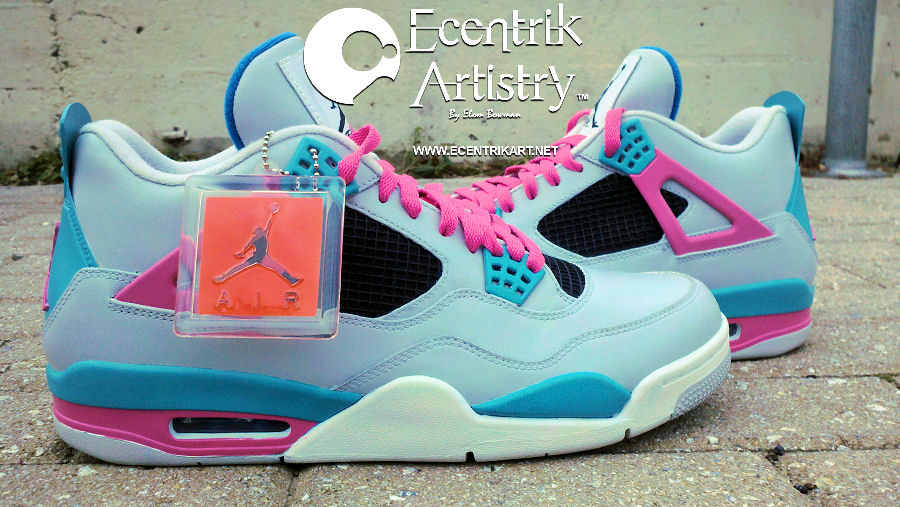 Air Jordan Iv South Beach Customs 5